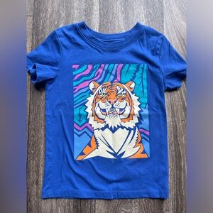 Blue Tiger Graphic Kids T-Shirt